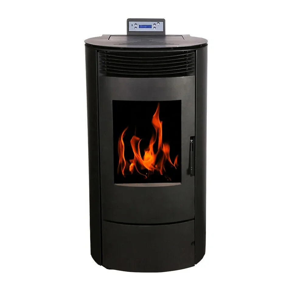 12KW Automatic Feeding Wood Pellet Stove Indoor Household Heating Pellet Furnace Auto Feed Energy Saving Pellet Burning Heater