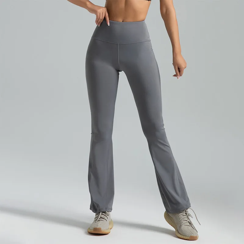 

Bell-bottoms Trousers Buttocks Pants Comfortable Peach Yoga Pants 2024 Fitness High Waist Gym Clothing 7 color Leggings