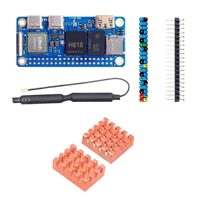 Efficient For Orange Pi Zero 2W Development Board RAM+Heat Sink DDR4 Mini PC H618 Wifi5 Bluetooth5.0 Support 4K 60FPS