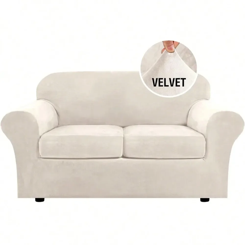 

Эластичный чехол из бархата для стула и дивана, защитный чехол для мебели, мягкий, с эластичным низом, для кресла и дивана