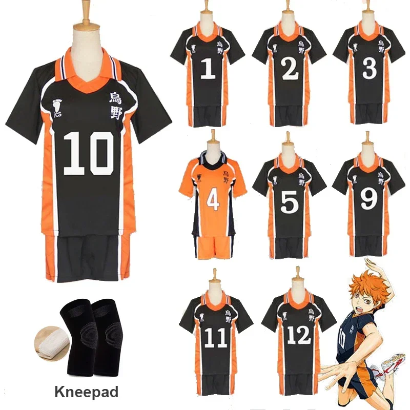 Hot Anime Haikyuu Cosplay Costume Karasuno High School Volleyball Club Hinata Syouyou Kageyama Tobio Sportswear Jerseys Unif MN3