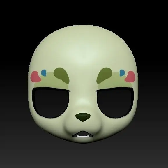 Kemono-Máscara Base Canidae, traje de fieltro de muso medio a largo, Serie Kig, traje de bestia, disfraz de calavera impreso en 3D, accesorios DIY, máscara de Cosplay