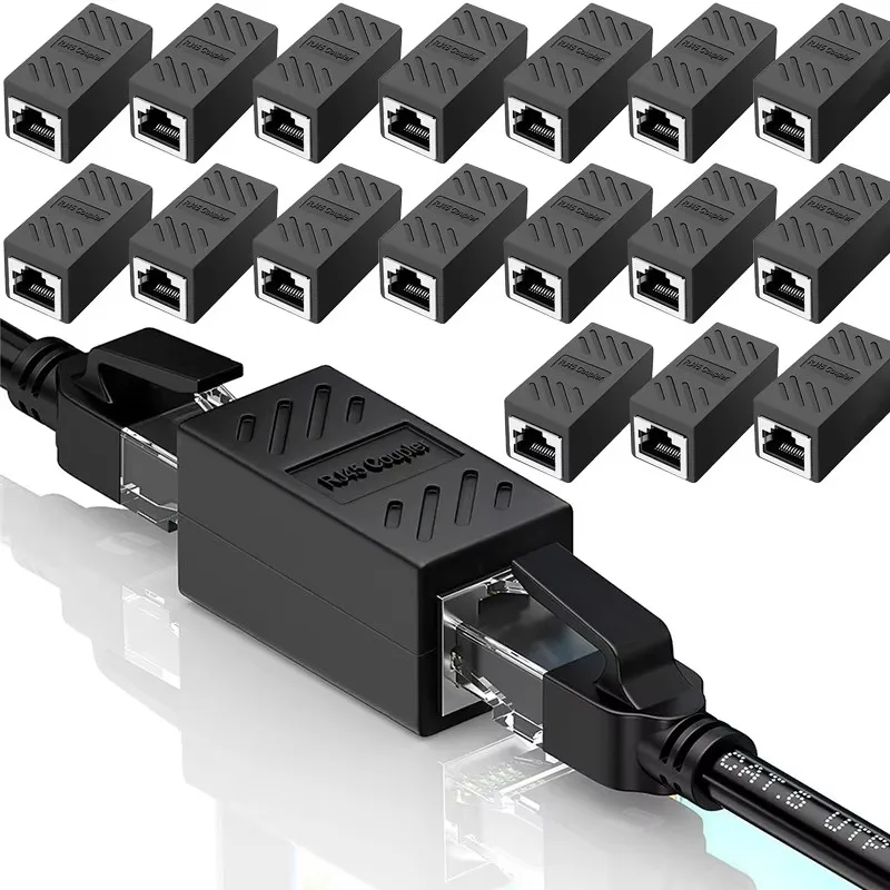 1/2/4/6PCS RJ45 Coupler Ethernet Extender 1000Mbps LAN Connector Cat6/Cat5e Ethernet Cable Extender Adapter Female To Female