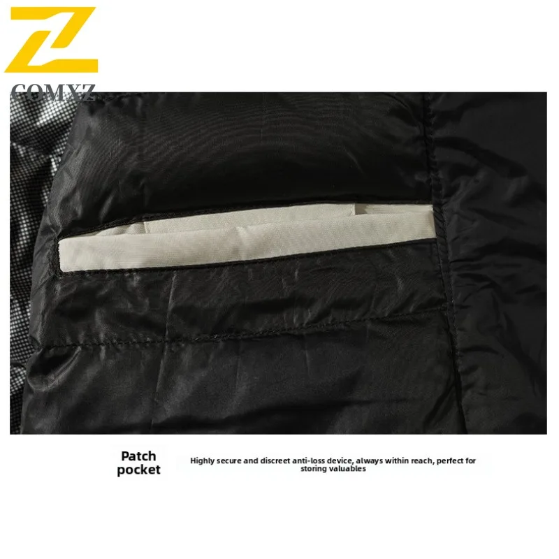 COMXZ Winter Down Jacket Men High Quality Detachable White Duck Down Liner Coat Man Casual Business Cold-proof Puffer Parka 2025