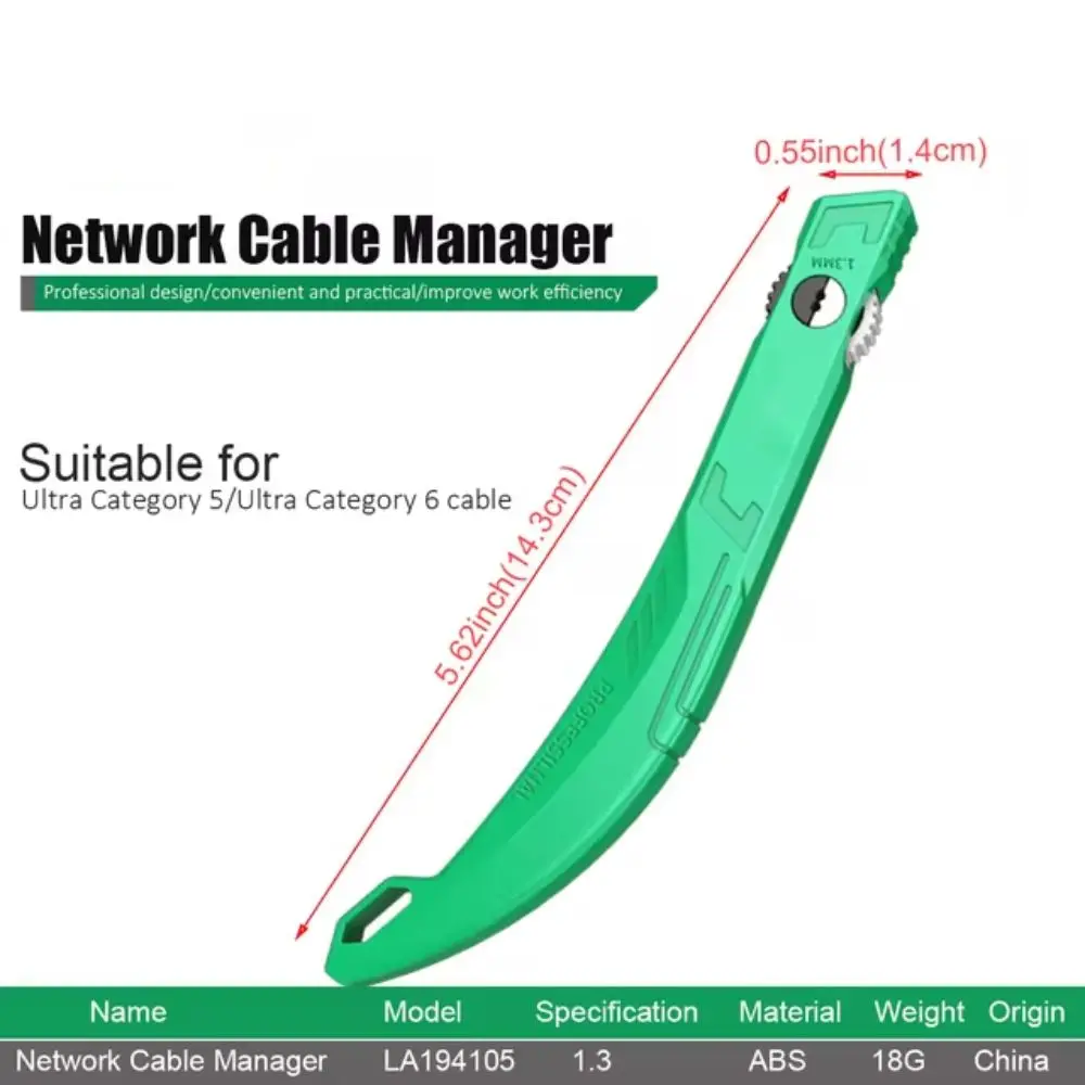 1.3 มม.จัดระเบียบสายเคเบิลเครื่องมือหมวด 6 สายฝังอุปกรณ์สายไฟสายเคเบิล Splitter Wire Straightener Combing คู่แยกเครื่องมือ