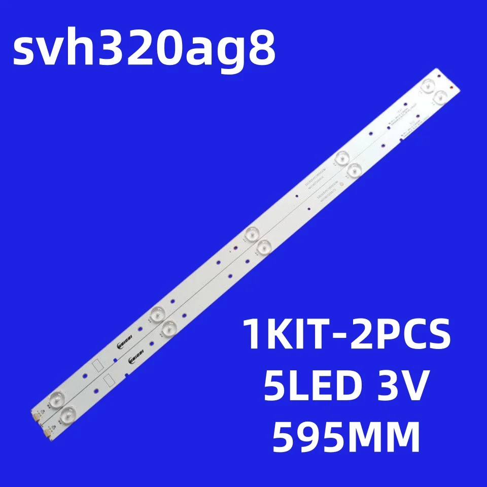 Tira de luces LED para Hisense 32K20DW 32K20D 32k21d 32K21 32K21DW 32K20 5 lámparas