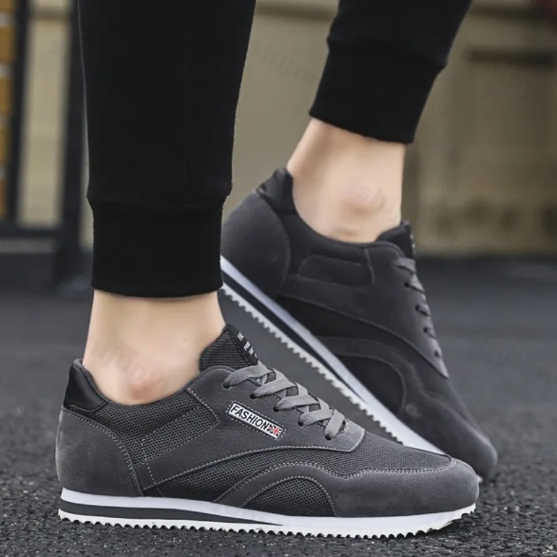 2025 Spring Men's Fashion Versatile Casual Sports Shoes Mesh Breathable Comfortable Low Top Non Slip Soled Trend Chunky sneakers