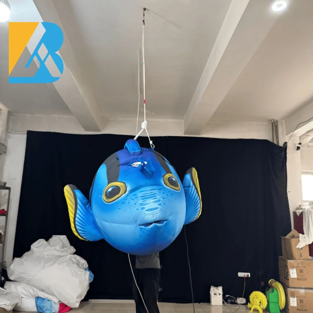 Bespoke Giant Inflatable Tropical Fish Design for Birthday Decoration Restaurant Toys