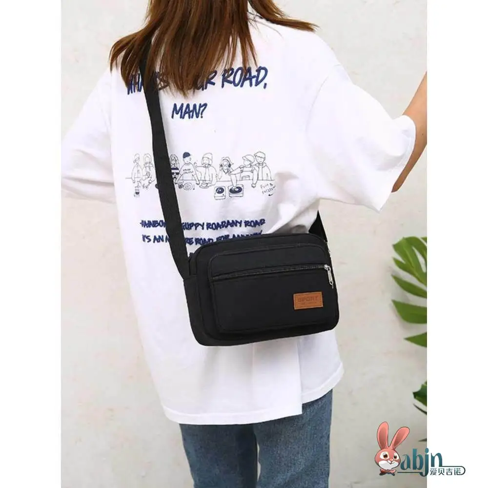 Thickened Canvas Five-Layer Single Shoulder Bag Men's Crossbody Business Money Bag Women's Universal Small Backpack 2025 New