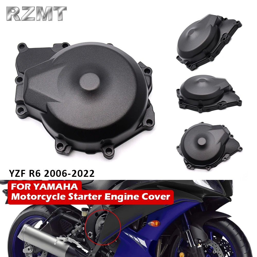 

For YAMAHA YZF R6 2006-2022 Motorcycle Left Stator Starter Engine Crankcase Cover XF-2602