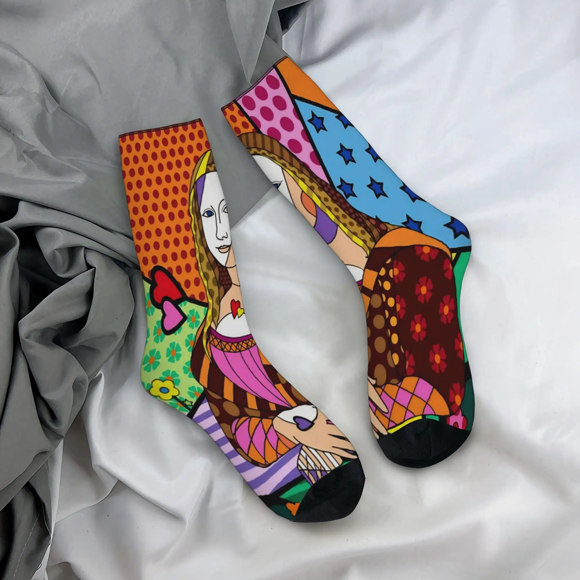 Abstract Art Face Socks Merch For Men Women  Cozy Socks Cute Best Gift Idea