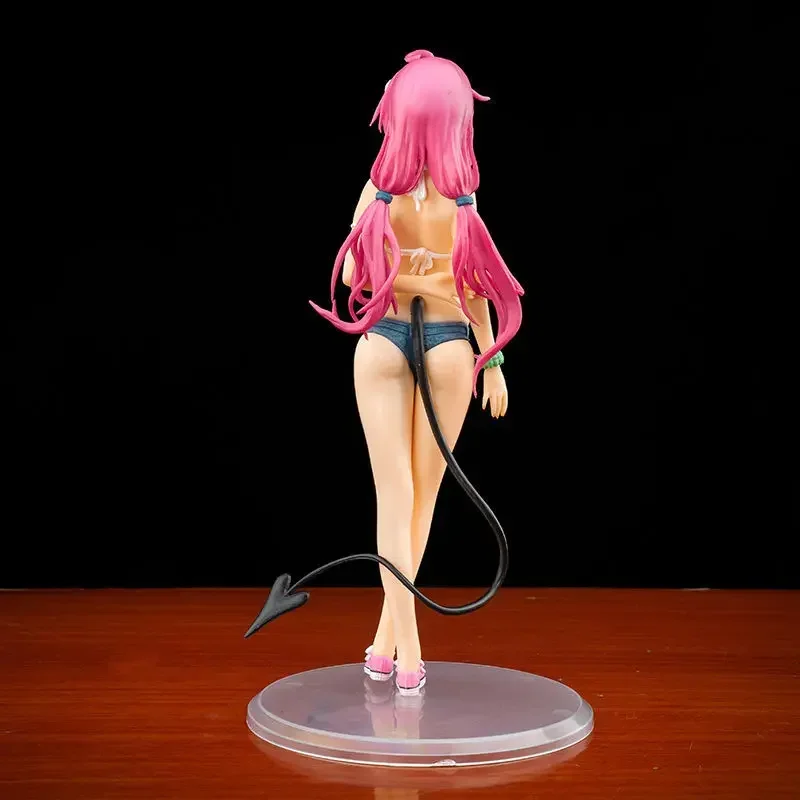 20CM Anime To love Amiami Ru Lala Satalin Deviluke Sexy Swimsuit PVC Figure Model Toys Cosplay Collectible Doll Gift