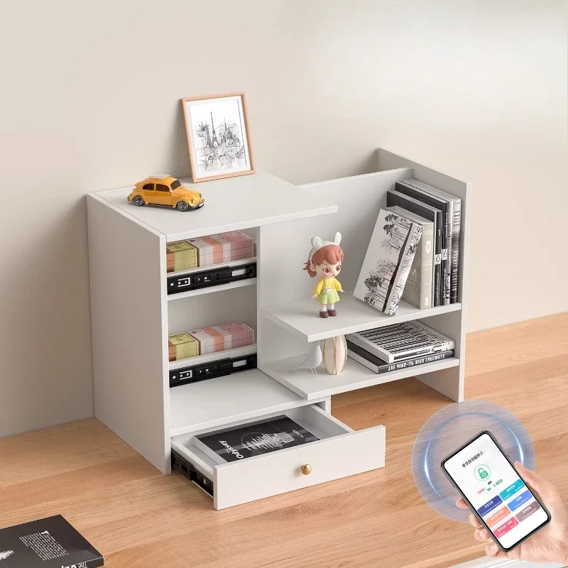Desktop Bookcase Shelf Simple Multi-layer Storage Bookshelf Office Study Student Hidden Storage