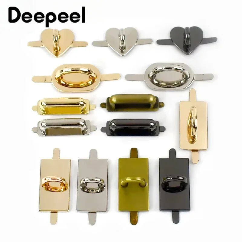 4/10Pcs Deepeel Metal Arch Bridge Buckle Bag Straps Connector Clasp for Handbag Purse Side Clip D Ring Hook DIY Crafts Accessory