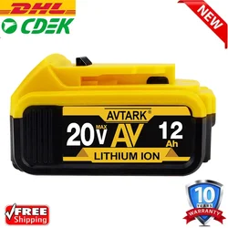 100% NEW DCB200 20V 12000mAh Lithium Replacement Battery For Dewalt 18V DCB184 DCB200 DCB182 DCB180 DCB181 DCB182 DCB201 DCB206