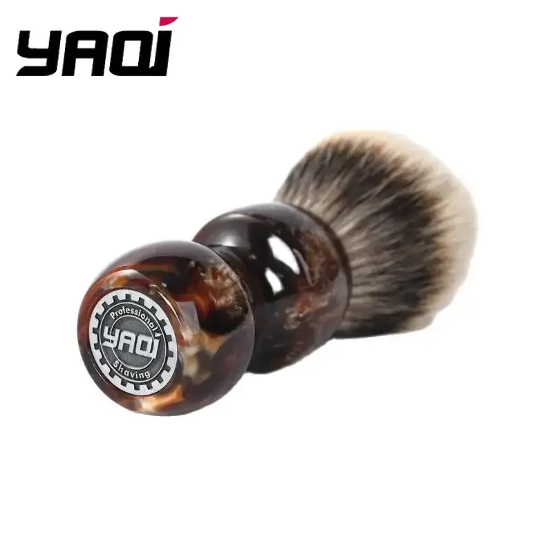 Brocha de afeitar húmeda YAQI Caramel 26MM dos bandas de pelo de tejón hombres cepillos de afeitar húmedos Yaqi