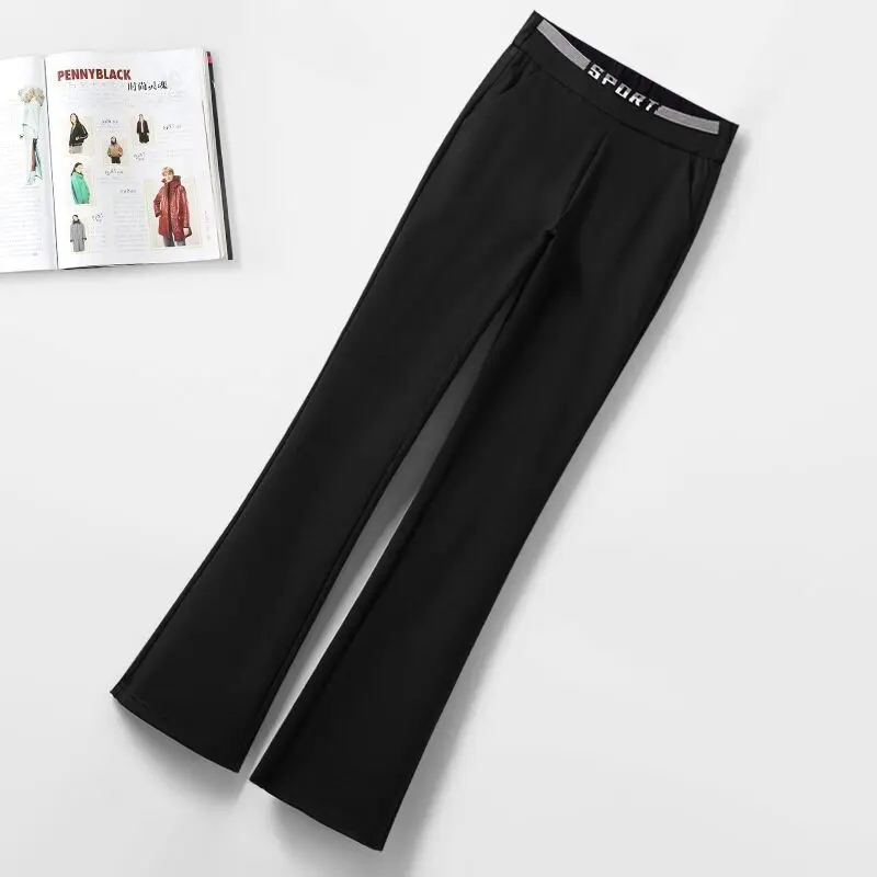 

2024 New Women Pants Summer and Autumn Wide Leg Pants High Waist Casual Pants Female Slim Fit Loose Straight Trousers W111