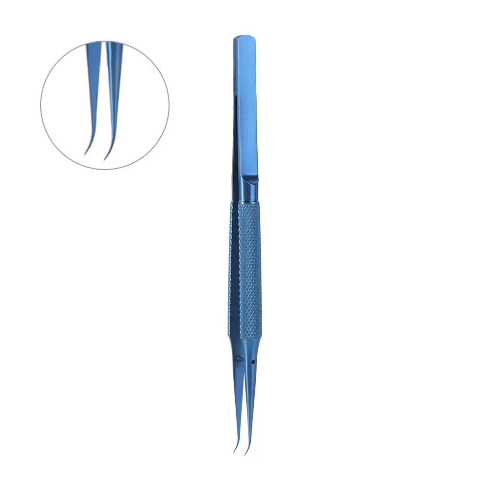 Curved/Straight Tip Titanium Alloy Tweezers Precision 140mm Fingerprint Flying Wire Tweezers Wear-resistant Soldering