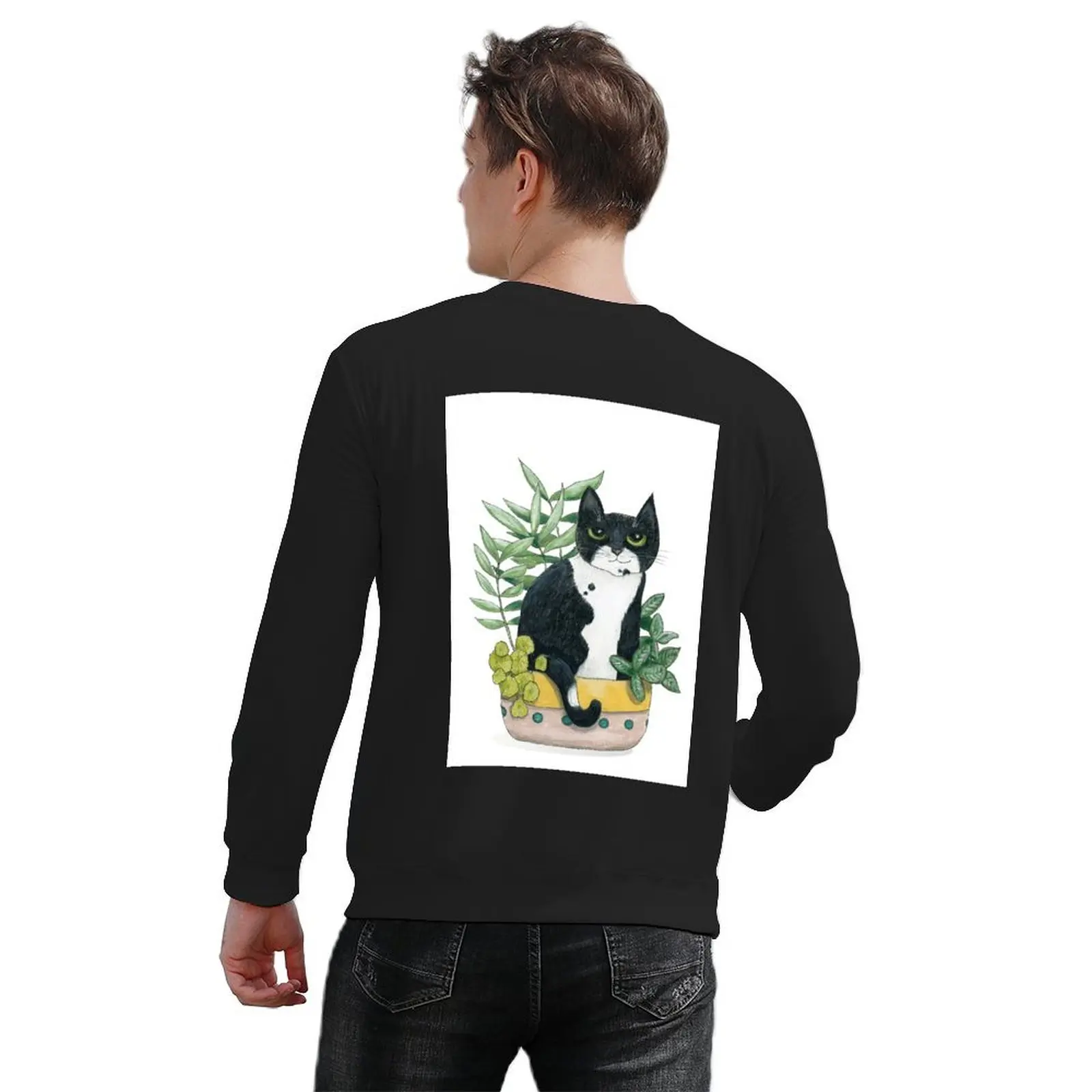 Just Watch Me بلوفر على الطراز الكوري ملابس رجالية شتوية سترة موضة الرجال بلوزة بلوزات رجالية