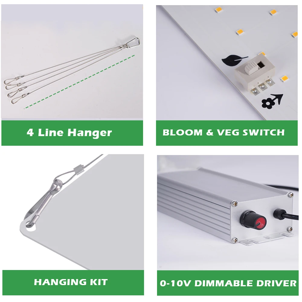 Vollspektrum-LED-Wachstumslicht, Quantum-Board-Wachstumslampe, EU-Stecker für Gemüse und Blüte im Innenbereich, Phytolampe, Gewächshaus, Blume, Sukkulenten