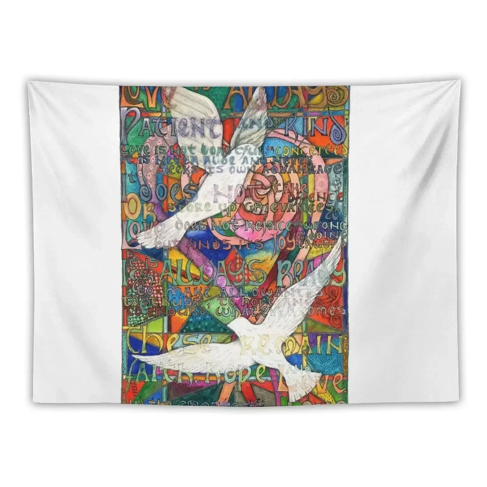 

Love Is Tapestry Aesthetic Home Decor Wall Carpet Kawaii Room Decor Tapestry