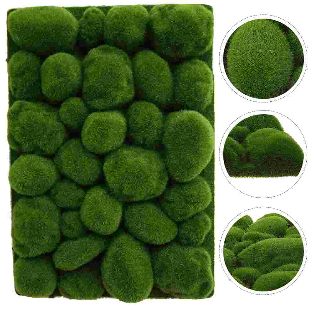 

Simulated Moss Decoration Mossy Shape Artificial Turf Props Potted Plant Realistic Silk Cotton Grass Lawn