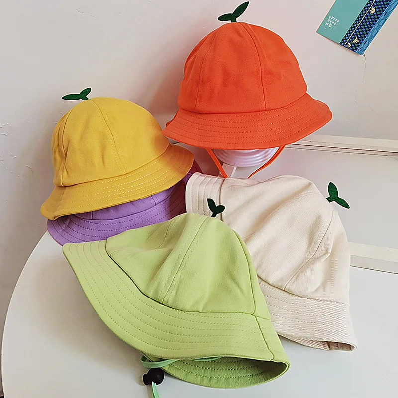 Summer Bucket Hat for Boy Girls Sprout Hat Grass Children Bucket Hat Children Hat Sunscreen Sun Hat Fisherman Hat