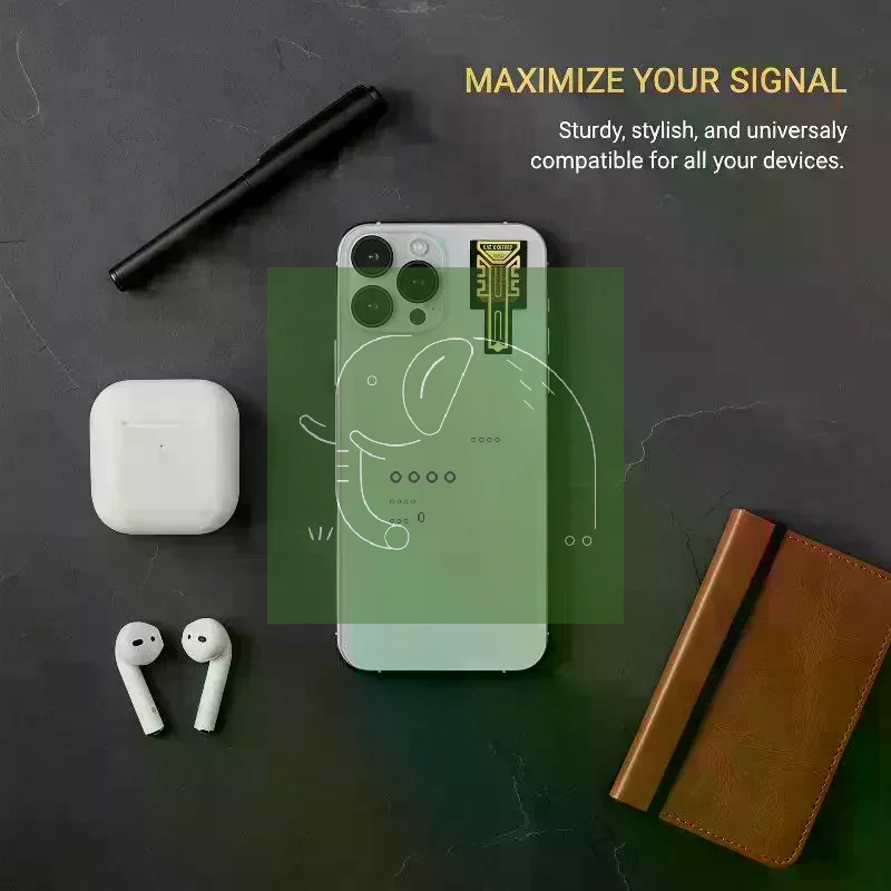 1Pc Portable Cell Phone Signal Antenna Enhancement Amplifier Sticker Booster Accessories Tool Kit Mobile Phone Signal