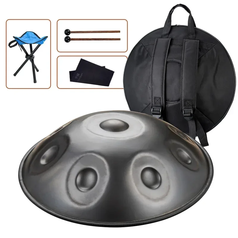 

Blue Stone Hand Plate Drum Multiple Styles 9-tone Steel Drum Handpan Percussion Musical Instrument Give Accessories Drum Gift