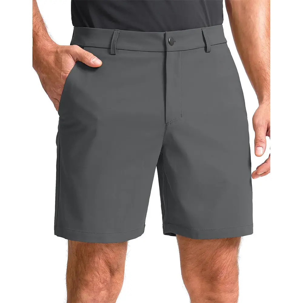 

Mens Cargo Trendy Shorts Casual Elegant Golf Work Dress with Concealed Zipper Side Pockets Breathable Lightweight Summer Shorts