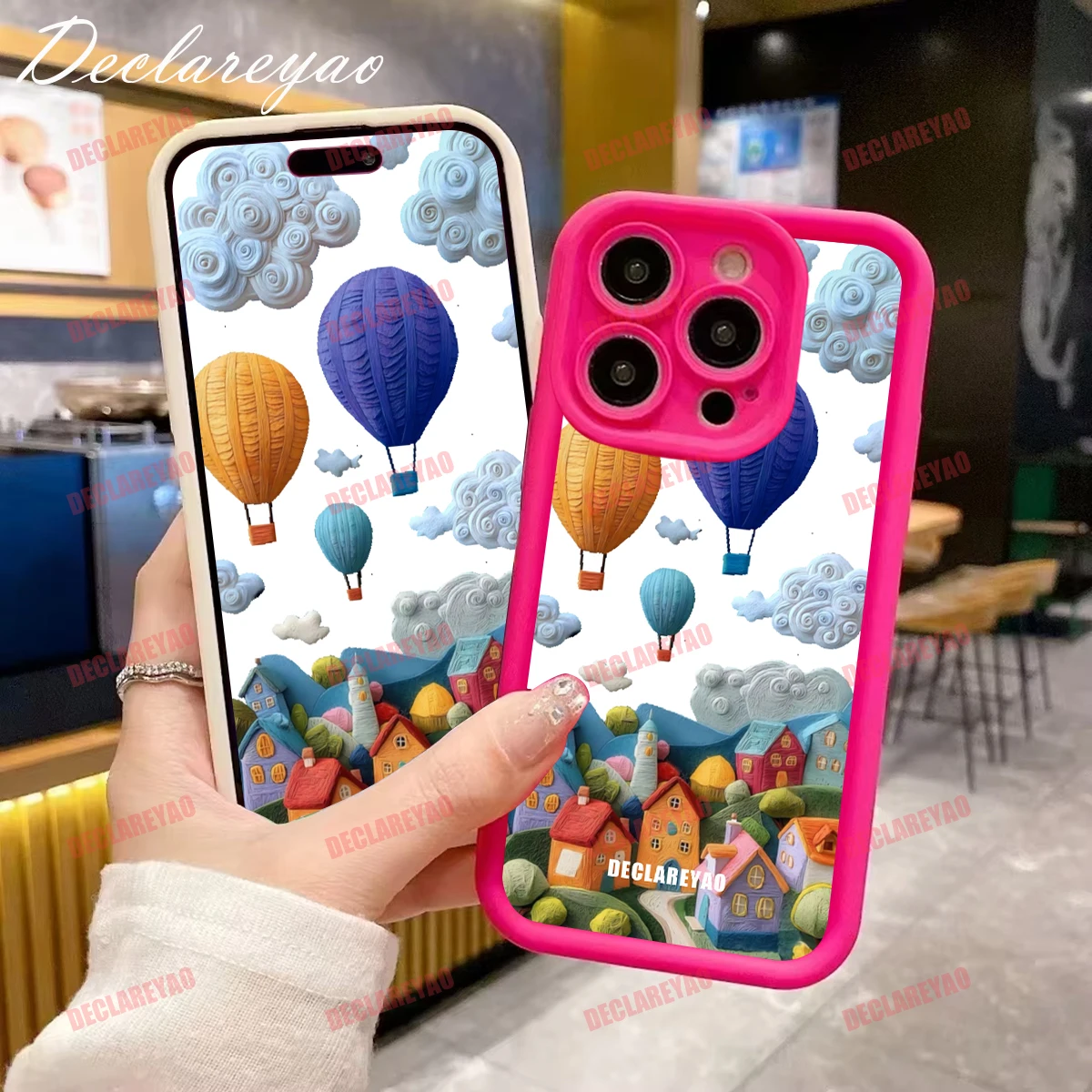 DECLAREYAO حافظة رفيعة من مادة البولي يوريثان الحراري الناعمة لهاتف سامسونج جالاكسي الترا S23 FE Plus S24 مقاومة للصدمات #4