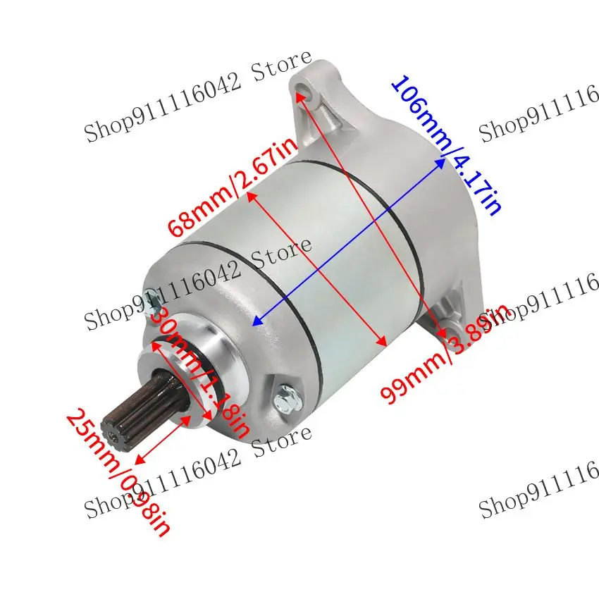 Motorcycle Electrical Engine Starter Motor For Suzuki LTF400 Eiger 4WD 2WD ATV LTA400 F/C (K2-K8) F Eiger Quad  OEM:31100-38F00