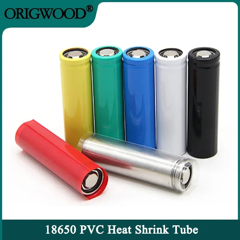  20/100/500pcs 18650 Lipo Battery Wrap PVC Heat Shrink Tube Precut Width 29.5mm x 72mm Insulated Film Protect Case Pack Sleeving 