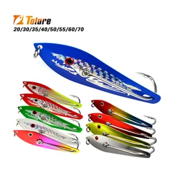TOLU Big Spoon lure 10/13/16.5/18.1cm Fishing Shaped Metal Sequin Bait Deep Sea Fishing Trolling Boat Jig Lure Trout Bass
