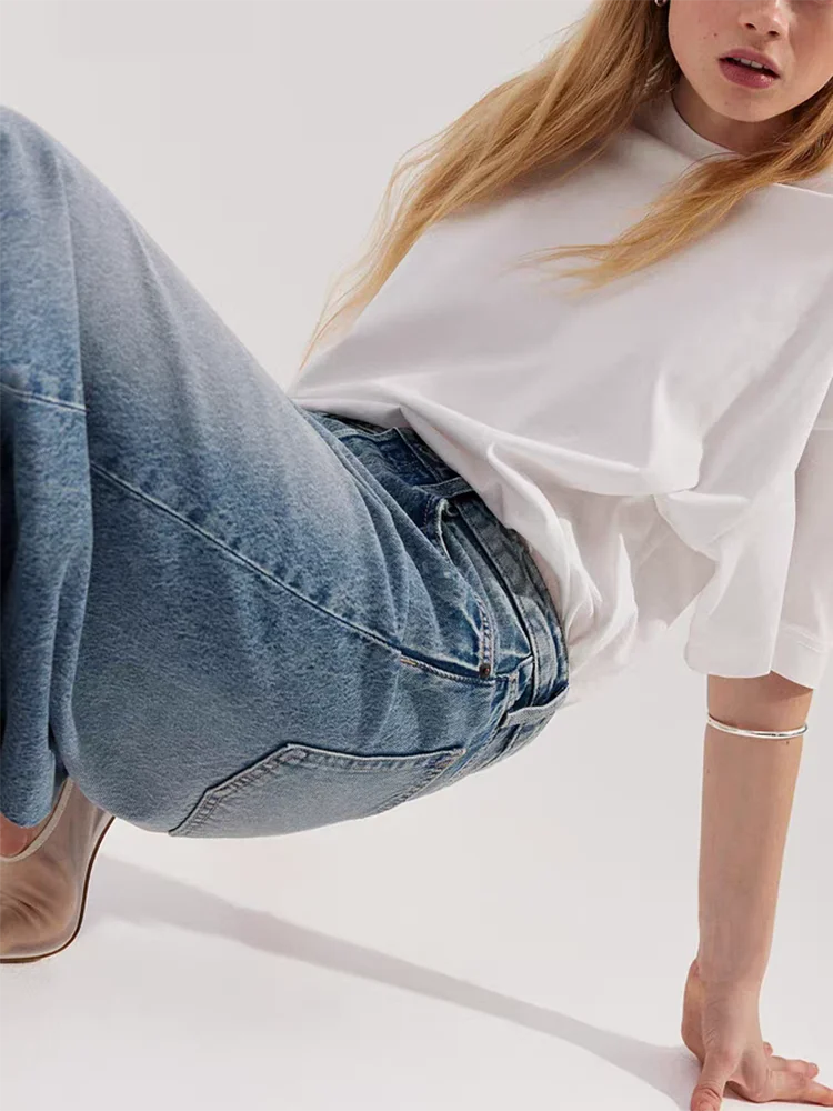 Faionable A-Line Denim Skirt for Women Autumn New Sle Slimming Mid-Waist Casual Versatile Commute High Waist Midi Skirt