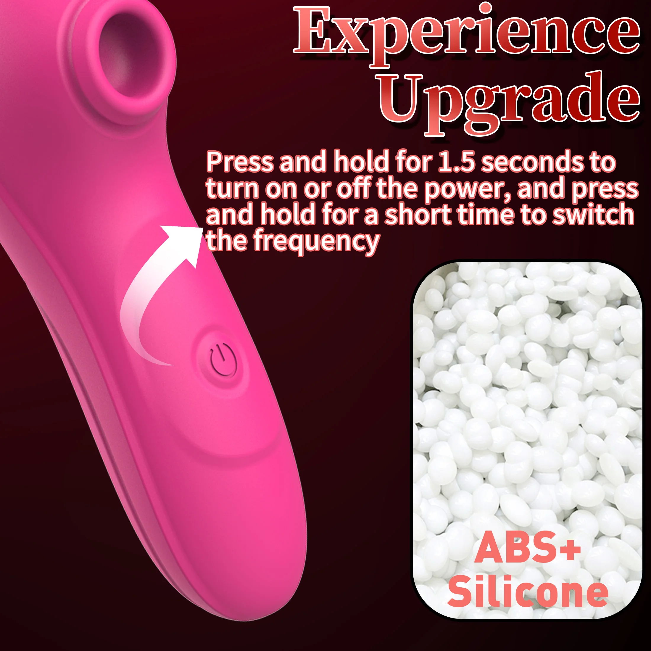 Rose Suction Vibrator Adult Sex Toy, Clitoral Vibrator for Sexual Pleasure, 10 Vibration Modes for Women, Clitoral Nipple Suctio view 4
