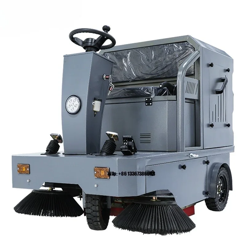 1400mm Clean Width Electrical Street Floor Cleaning Machine Reliable Quality Suction Street Sweeper Runway Road Sweeper for Sale