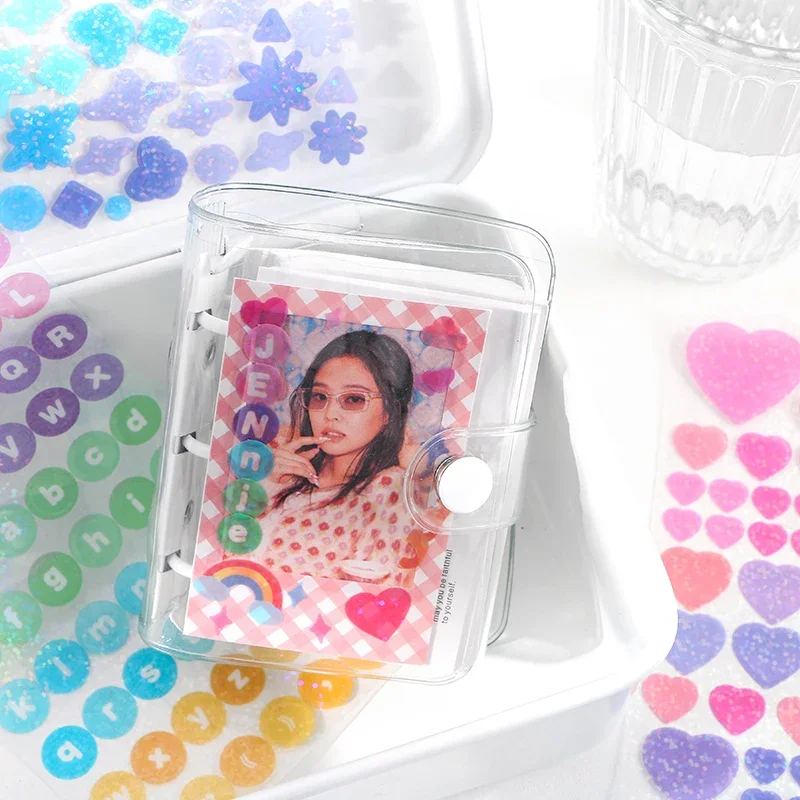 1 pcs Color fantasy series Decorative PVC laser Stickers Scrapbooking Stick Label Diary Stationery Album rainbow ribbon sticker