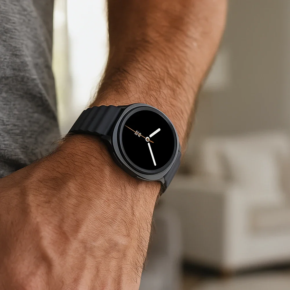 المحيط الفرقة لساعة سامسونج جالاكسي 8 44 مللي متر 40 مللي متر 46 مللي متر معصمه حزام سيليكون الرياضة سوار كوريا غالاكسي ساعة 8 حزام كلاسيكي