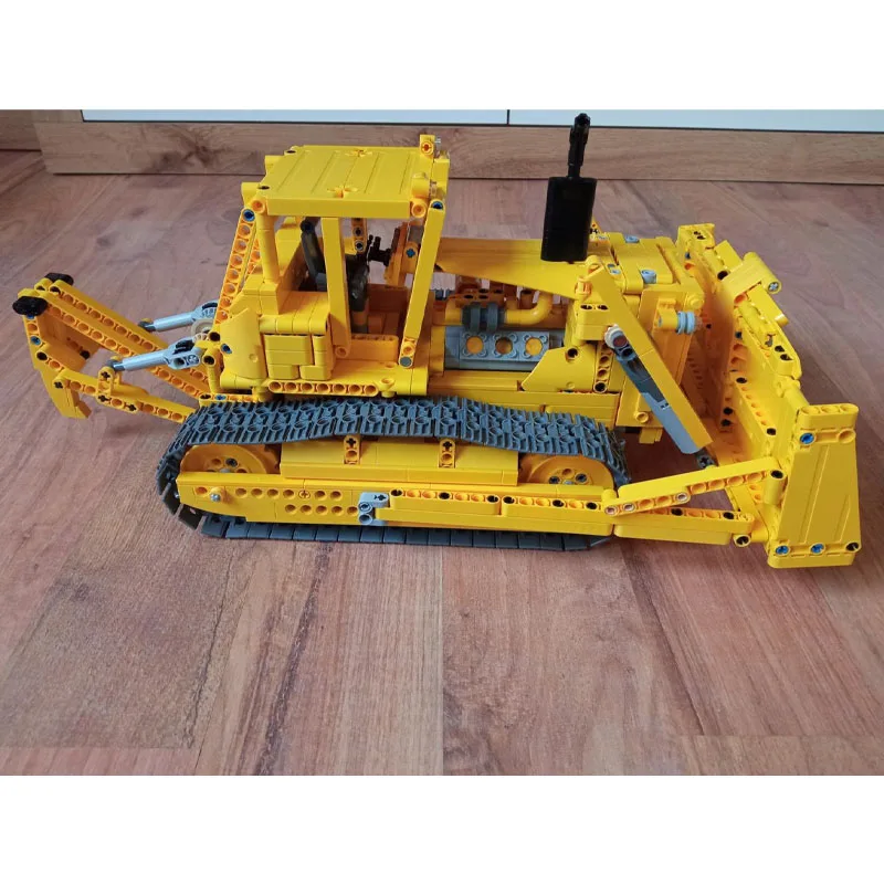 MOC-83756 Classic New Remote-Control Bulldozer Building Block Model, 1583Parts, Creative Birthday Toy Gift for Boys and Children