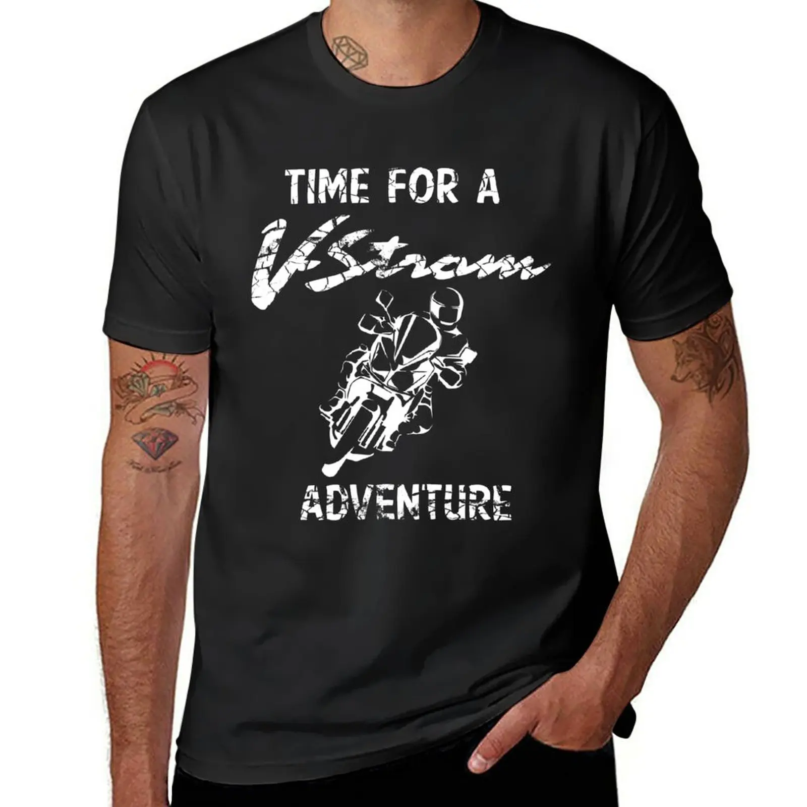 

New Time For A VStrom Adventure T-Shirt Short sleeve tee quick drying shirt anime clothes Men's t-shirts