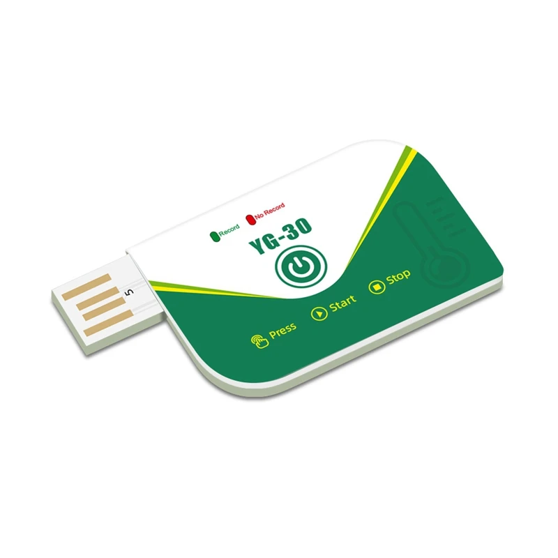 180 Days Temperature Data Recorder Disposable USB Data Logger PDF Report For Cold Chain Transport