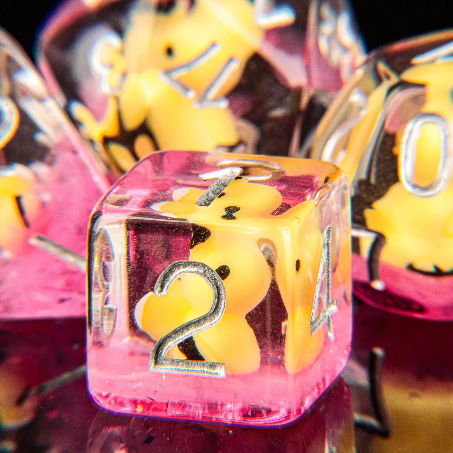 القنفذ الراتنج مجموعة نرد للزنزانات والتنينات DnD نرد متعدد السطوح الحيوان آر بي جي لعبة النرد D & D النرد لطيف الحيوان