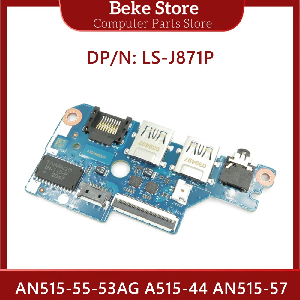 Beke Original FH51M LS-J871P For Acer Nitro 5 AN515-55-53AG A515-44 AN515-57 USB ENTERNET Audio Board With Cable Fast Ship