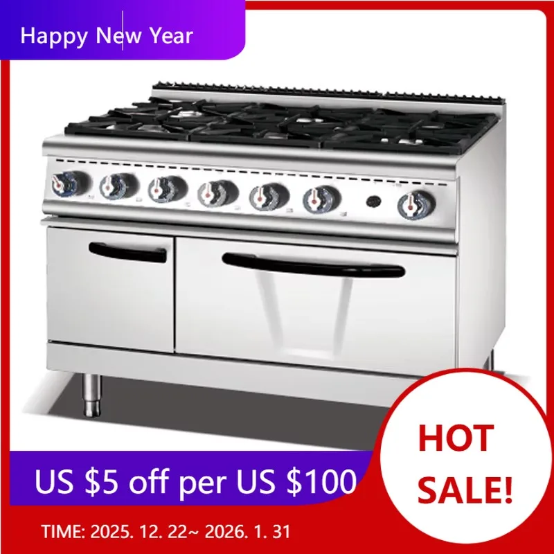 

Factory Italian Cooking Range With Open Legs Commercial Stainless Steel Stove With Oven