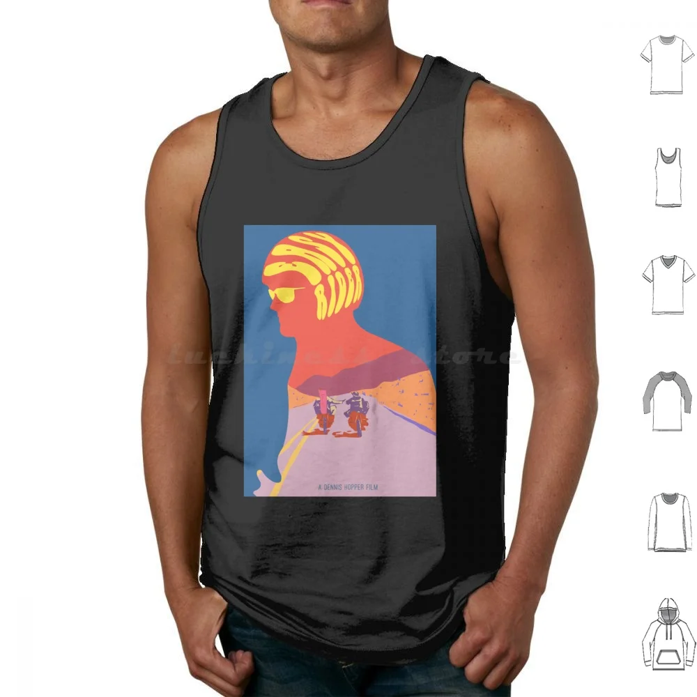 Easy Rider Psychedelic Movie Poster Classic . Tank Tops Vest Sleeveless Easy Rider Dennis Hopper Peter Fonda Cult Movie Jack