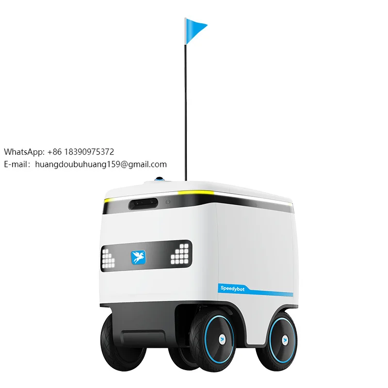 

Factory Waterproof Delivery Unmanned Automatic Self Driving Indoor-Outdoor Delivery Robot
