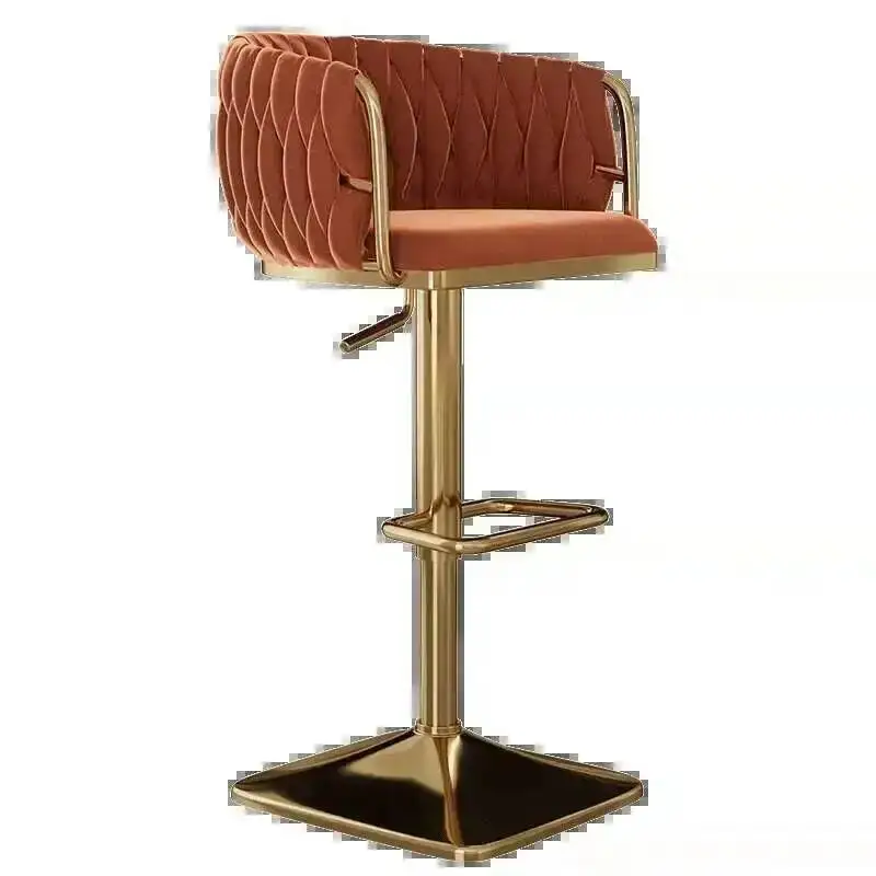 เก้าอี้ยกสูงแบบมีพนักพิง เก้าอี้แคชเชียร์ เก้าอี้บาร์ เก้าอี้ทานอาหาร เก้าอี้คาเฟ่