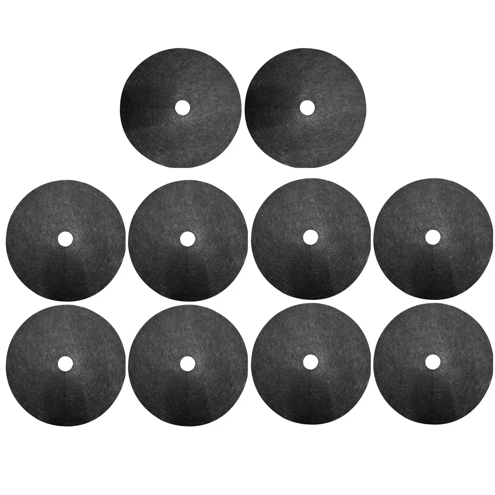 

10 шт. нетканая дышащая ткань для контроля сорняков, садовая мембрана для заземления для подъездной дороги, пейзажного сада, 62 см, от 7 см, идентификатор