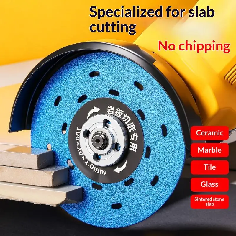 Thin Diamond Cutting Disc 100M No Chipping Dry Saw Blade For Porcelain Ceramic Tile Marble Glass Angle Grinder